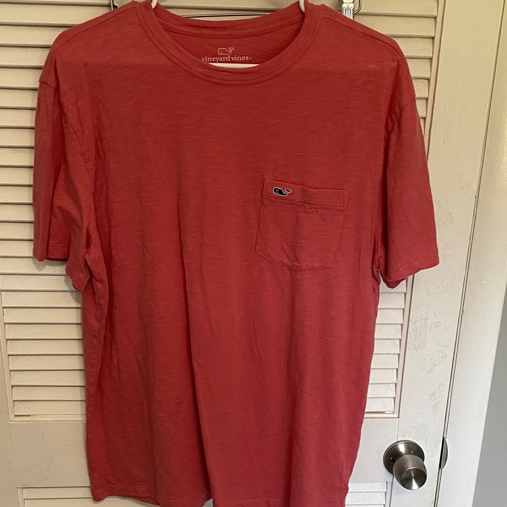 Vineyard Vines Men's Coral Short Sleeve Tee
